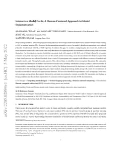 Interactive Model Cards: A Human-Centered Approach to Model
  Documentation
