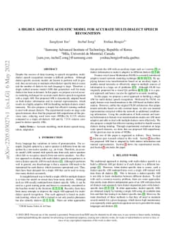 A Highly Adaptive Acoustic Model for Accurate Multi-Dialect Speech
  Recognition