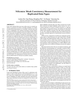 ViSearch: Weak Consistency Measurement for Replicated Data Types