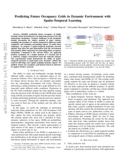 Predicting Future Occupancy Grids in Dynamic Environment with
  Spatio-Temporal Learning