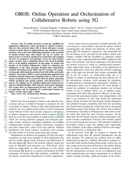 OROS: Online Operation and Orchestration of Collaborative Robots using
  5G