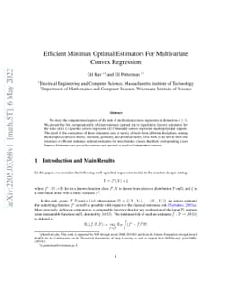 Efficient Minimax Optimal Estimators For Multivariate Convex Regression