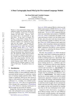 A Data Cartography based MixUp for Pre-trained Language Models