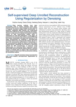 Self-supervised Deep Unrolled Reconstruction Using Regularization by
  Denoising