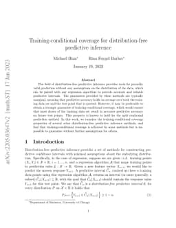 Training-conditional coverage for distribution-free predictive inference