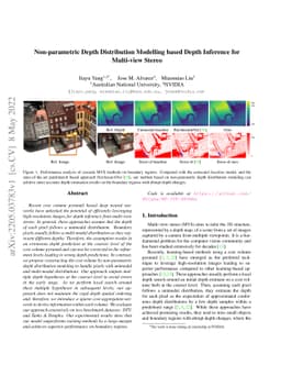 Non-parametric Depth Distribution Modelling based Depth Inference for
  Multi-view Stereo
