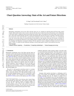 Chart Question Answering: State of the Art and Future Directions