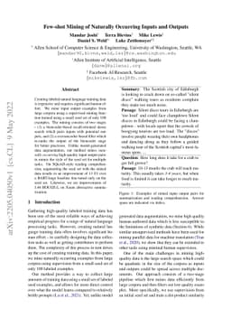 Few-shot Mining of Naturally Occurring Inputs and Outputs