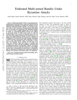 Federated Multi-Armed Bandits Under Byzantine Attacks