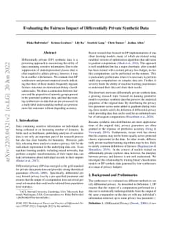 Evaluating the Fairness Impact of Differentially Private Synthetic Data