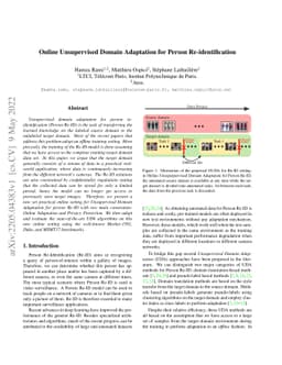 Online Unsupervised Domain Adaptation for Person Re-identification
