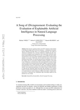 A Song of (Dis)agreement: Evaluating the Evaluation of Explainable
  Artificial Intelligence in Natural Language Processing