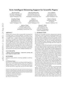 Scim: Intelligent Skimming Support for Scientific Papers