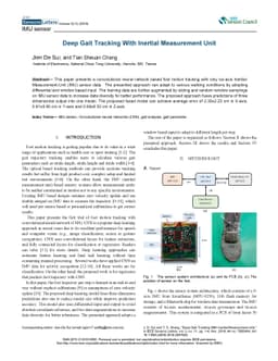 Deep Gait Tracking With Inertial Measurement Unit