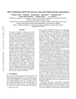MNet: Rethinking 2D/3D Networks for Anisotropic Medical Image
  Segmentation