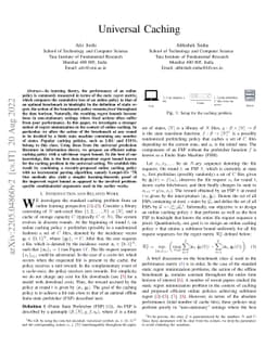 Universal Caching