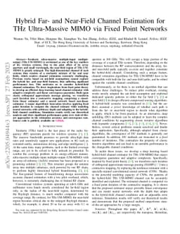 Hybrid Far- and Near-Field Channel Estimation for THz Ultra-Massive MIMO
  via Fixed Point Networks