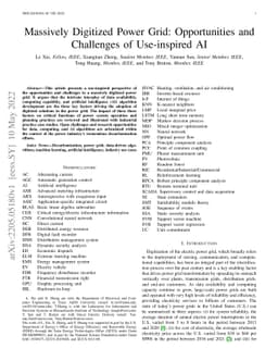 Massively Digitized Power Grid: Opportunities and Challenges of
  Use-inspired AI