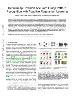DcnnGrasp: Towards Accurate Grasp Pattern Recognition with Adaptive
  Regularizer Learning