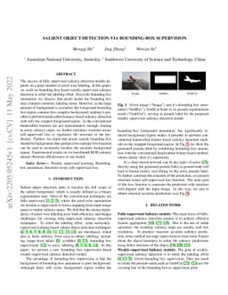Salient Object Detection via Bounding-box Supervision