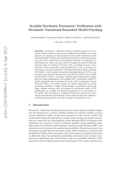 Scalable Stochastic Parametric Verification with Stochastic Variational
  Smoothed Model Checking
