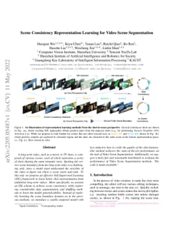 Scene Consistency Representation Learning for Video Scene Segmentation