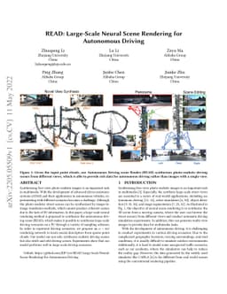READ: Large-Scale Neural Scene Rendering for Autonomous Driving