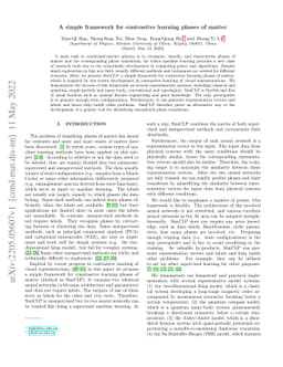 A simple framework for contrastive learning phases of matter