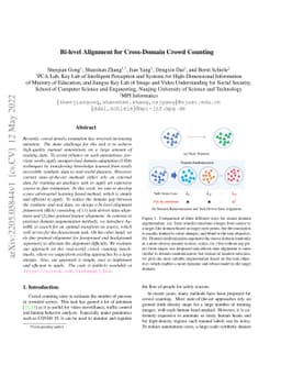 Bi-level Alignment for Cross-Domain Crowd Counting