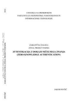 Zero-Knowledge Authentication