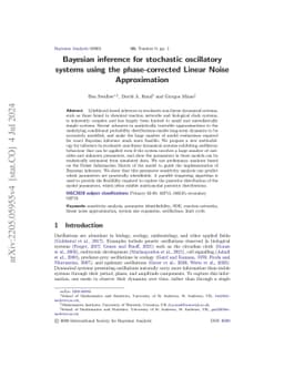 Bayesian inference for stochastic oscillatory systems using the
  phase-corrected Linear Noise Approximation