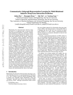 Communicative Subgraph Representation Learning for Multi-Relational
  Inductive Drug-Gene Interaction Prediction