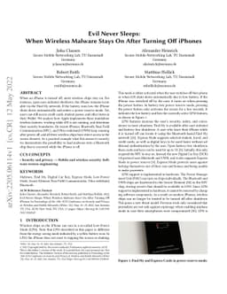 Evil Never Sleeps: When Wireless Malware Stays On After Turning Off
  iPhones
