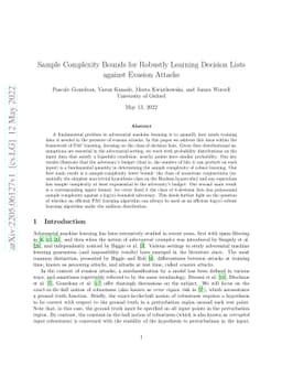 Sample Complexity Bounds for Robustly Learning Decision Lists against
  Evasion Attacks