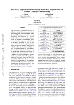 TreeMix: Compositional Constituency-based Data Augmentation for Natural
  Language Understanding