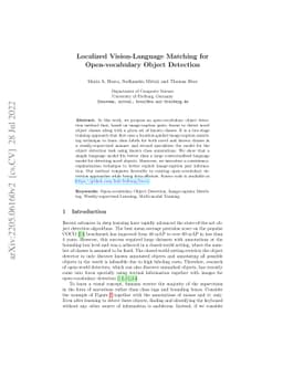 Localized Vision-Language Matching for Open-vocabulary Object Detection