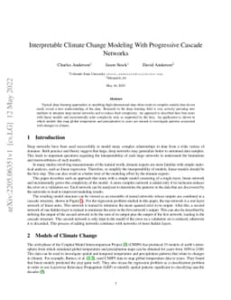 Interpretable Climate Change Modeling With Progressive Cascade Networks