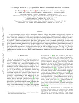 The Design Space of E(3)-Equivariant Atom-Centered Interatomic
  Potentials