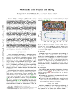Multi-modal curb detection and filtering
