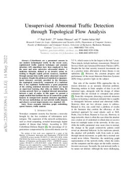 Unsupervised Abnormal Traffic Detection through Topological Flow
  Analysis