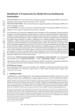 Mod2Dash: A Framework for Model-Driven Dashboards Generation