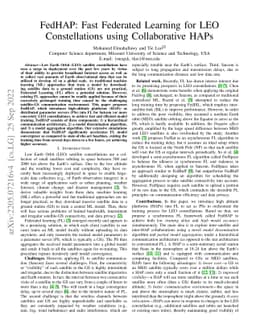 FedHAP: Fast Federated Learning for LEO Constellations Using
  Collaborative HAPs