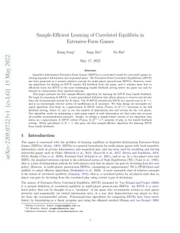 Sample-Efficient Learning of Correlated Equilibria in Extensive-Form
  Games