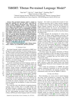 TiBERT: Tibetan Pre-trained Language Model