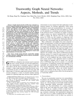 Trustworthy Graph Neural Networks: Aspects, Methods and Trends