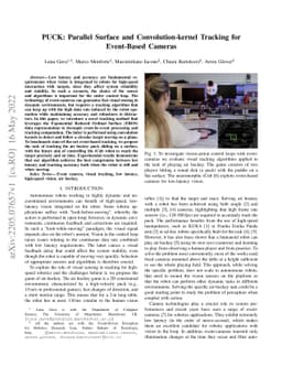 PUCK: Parallel Surface and Convolution-kernel Tracking for Event-Based
  Cameras