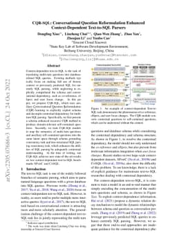 CQR-SQL: Conversational Question Reformulation Enhanced
  Context-Dependent Text-to-SQL Parsers