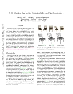 FvOR: Robust Joint Shape and Pose Optimization for Few-view Object
  Reconstruction