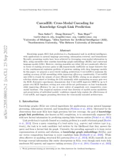 CascadER: Cross-Modal Cascading for Knowledge Graph Link Prediction