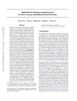 ShiftAddNAS: Hardware-Inspired Search for More Accurate and Efficient Neural Networks